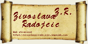 Živoslava Radojčić vizit kartica